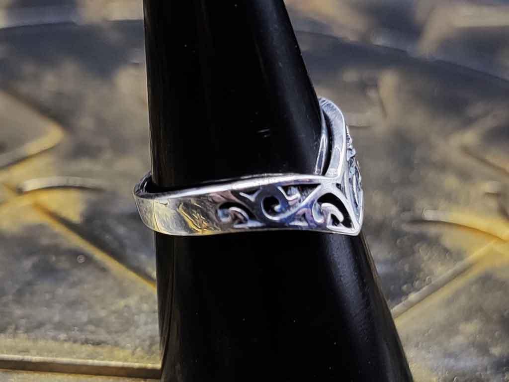 V Form Kelten Silberring